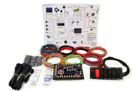 KRPE-SD-SPD-8-CI – K&R Performance Super Duty Wiring Kit with Carbon Illusion Faced Switch Panel