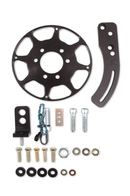 MSD-86203 - MSD Flying Magnet 8” Diameter “Black” Crank Trigger Wheel Kit for a Big Block Chevy