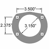 STR-B1708WC - Strange Engineering Pro Race Rear Brake Kit with One Piece Steel Rotor for Early Big Ford Housing Ends