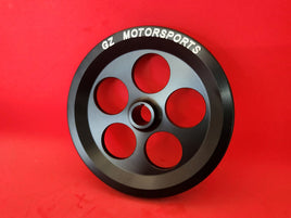 GZM-VPP502B – GZ Motorsports 5.5” OD Lightweight Black Anodized Billet Aluminum V-Belt Pulley for VP105 Vacuum Pump